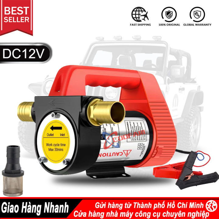 Máy bơm dầu nhớt nhiên liệu 220V DC 12V 24V công suất 70L/phút | Lazada.vn
