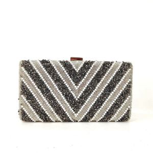 BJ209063 - SILVER/GRAY/BLACK/GOLD TAS PESTA CLUTCH HARDCASE SLEMPANG TALI RANTAI TAS WANITA FASHION IMPORT MODIS ELEGAN TERMURAH TERLARIS TERBARU BAGSTORE JAKARTA TAS BATAM JT09063