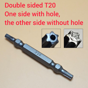 Sg Seller - Torx Screwdriver Bit T10 T15 T20 with 50 100 & 150mm  Double Head T10 T15 & T20