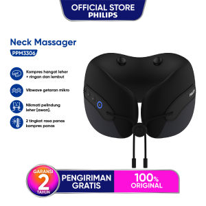 Philips massage PPM3306 Pijat Leher Punggung 360 ° Ring neck support/430g easy to carry