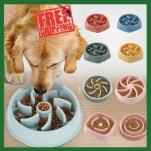 Pet Slow Feeder Bowl for Pets Dog Cats Anti-choke