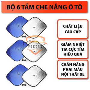 [6 Miếng] Tấm xốp che nắng bảo vệ ô tô xốp tròn 2 mặt dày dặn chắn nắng chống tia UV cách nhiệt làm mát bảo vệ nội thất xe hơi Khối Lượng Nhẹ Và Dày Dặn - Lazada