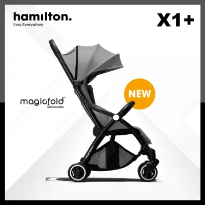 Hamilton X1 Plus Magic Fold Stroller (FREE Stroller Colour Pack - 1x Stroller Seat + Canopy) Baby Phoebe Auto Fold Stroller Hamilton X1+ Lightweight Hamilton New Version