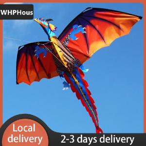 [COD] WHPHous Ship within 24 hours Large 3D Nylon Kite Flying Dragon Kite with 100m Line Family Outdoor Sports Toy