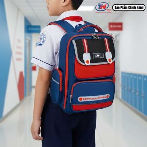 Balo Chống Gù Cao Cấp TNBags Smart Red TN.B.3110 Màu Đỏ Chống Nước Nhiều Ngăn Tiện Dụng Form Cứng Cáp Cá Tính Ngăn Chính Mở Rộng 180 Độ!