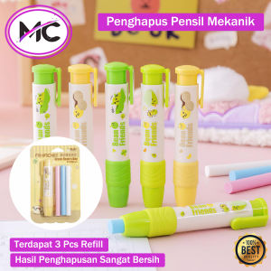 Penghapus Pensil Mekanik Karet Hapus Sliding Eraser Mechanical Karakter Retractable Cute Eraser Korean Style