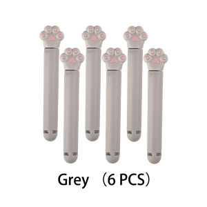 6 Pcs Cat Claw Food Sealing Clips Portable Snack Plastic Bag Sealer Clamp Storage Tool Keep Refrigerator Reusable Kitchen Tools Food Fresh Accessories