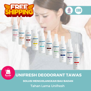 Unifresh - Deodorant Tawas Spray Penghilang Bau Badan Anti Ketiak Basah Ampuh