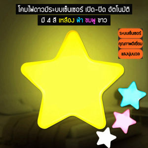 โคมไฟดาวแบบเสียบปลั๊ก มีระบบเซ็นเซอร์เปิด-ปิดอัตโนมัติ LED Light Night 0.1W