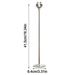 JING U Shape Table Number Holder Stainless Steel Stable Base Price Display Rack Durable Seat Clamp Name Card Holder Table Accessories