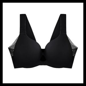 【Veimia Official】Supportive Front-closure Bra With Wireless Comfort Seamless Design & Adjustable Fit Front-opening Adjustable Shoulder Strap Bra For Large Busts Supportive Front-closure Bra