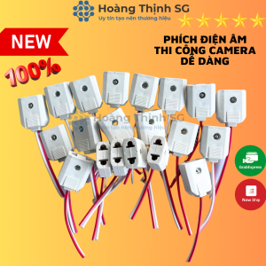 Ổ cắm điện âm liền dây phích cắm điện âm chui cắm điện âm cho camera có dây sẵn