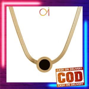 AI-K122 Aksesoris Wanita Fashion Cewek Korean Style Kalung Mutiara Hip Hop Rantai Liontin Perhiasan