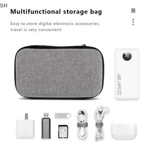🚗🛵SH Mini Portable EVA Storage Bag Pouch Carrying Bag Zipper Earphone Case For Airpod Earphone Phone Charging Cable Accessories