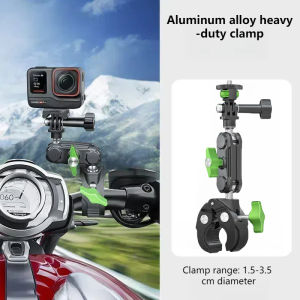 Giá Kẹp Camera Hành Động Giá Gắn Tay Lái Xe Máy Xe Đạp Cho Ống 10-35 Mm Thanh Thích Hợp Cho GoPro Insta360 DJI AKASO