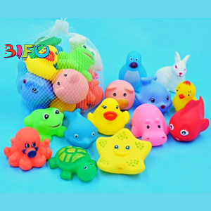 Combo 6 món đồ chơi động vật chíp chíp thú thả bồn tắm vui nhộn cho bé (giao hình ngẫu nhiên)