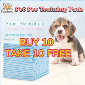 [Buy 10 Take 10]Pet Wonderland Dog Diaper Pee Training Pad Potty Pads Strong Water Absorption Disposable Cat Wee Poop Training Pads 1PC 4 Sizes