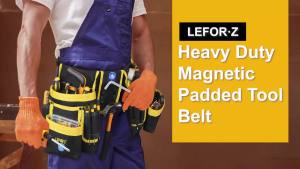 LEFOR·Z Tool Belt13-Pockets Tool Belts for Men with Magnetic Tool Pouch