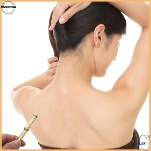 Follow Get More【Metonna】 Pure Copper Acupressure Pen Ear Acupoint Massage Stick Improve Eyesight Acupuncture Point Massager Acupoint Meridian Massage Pen