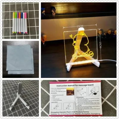 ZIIIRA with Light LED Drawing Board Clear Acrylic Lumiboard Colors Interactive LED Message Board Gift