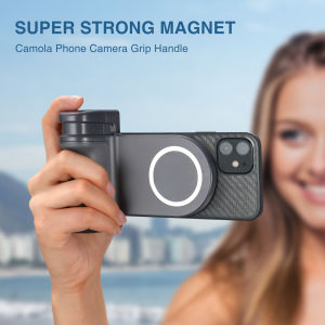 Magnetic Phone Camera Grip With Cold Shoe Remote Control Phone Selfie Shutter Grip Magnetic Phone Grip For iPhone