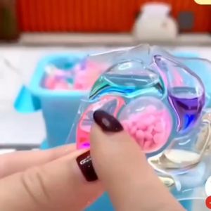 600PCS 6IN1 Laundry Capsules Easy Use Water Soluble Laundry Beads Pleasant Fragrance