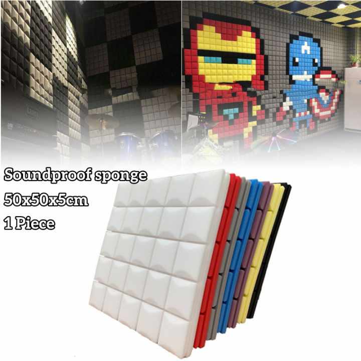 50x50x5cm Wall Foam Home Decor Acoustic Soundproof Sound Stop ...