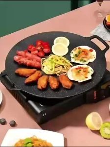 Wajan Anti Lengket 34CM untuk Grill Pan BBQ Serbaa - Kitchenware