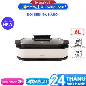 Nồi Điện Đa Năng LocknLock EJP261WHT Dung Tích 6L Hàng Chính Hãng Tùy Chỉnh Công Suất Và Hẹn Giờ - JoyMall