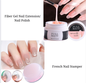 [SG INSTOCK] Manicure Fiber Gel For Nail Extension| French Nail Stamper | Nail Art UV/LED Glue | Nail Repair | Manicure Polish Gel |Nail Glue