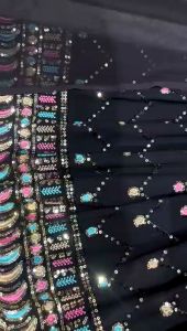 MK805 GOWN LUNCHING NEW DESIGNER PARTY WEAR LOOK GOWN WITH EMBROIDERY WORK*