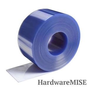 PVC Curtain Strip Clear Blue 2mm thick Loose Cut By Meter Run Cool Room Air Curtain Malaysia Supplier