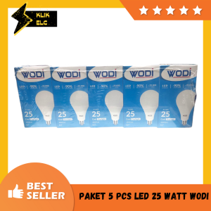 PAKET GROSIR 5 PCS LAMPU GARANSI LED 25 WATT WODI / LED SUPER TERANG / LED BAGUS SNI