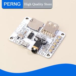 [PERNG] Tehe บอร์ดรับสัญญาณเสียงบลูทูธพร้อมช่องเสียบการ์ด USB TF เอาต์พุตสำหรับเล่นเพลงสเตอริโอไร้สาย5V 2.1 A7-004