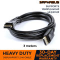 3 Meters 3M DisplayPort Cable 4K 165Hz DisplayPort to DisplayPort Cable for Video PC Laptop TV Projector Display Port 1.2V DP Cable. 