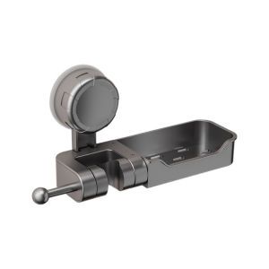 Adjustable Non Drilling Shower Head Bracket with Suction Cup Freely Adjustable Angle and Hook