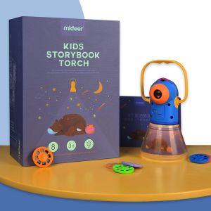 kids storybook torch small night light early education toys kids baby birthday gifts for boys girls Torch & Lamp Mideer