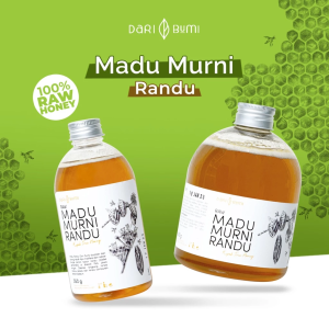 Madu Randu Premium Organik 650g - Madu Alami Tanpa Rasa Kemasan Botol