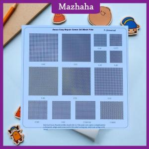 Mazhaha Hole Spacing 0.3 0.35 0.375 0.4 0.5 0.58 0.6 0.8 1.0mm Universal Green Oil Net UV Solder Mask BGA Reballing Stencil