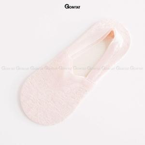 Tất tàng hình nữ đi giày búp bê GOMTAT có đệm silicon chống tuột gót chất liệu mềm mại - LUAREN-PO-3028-1DOI