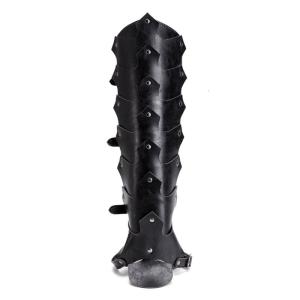 Medieval Renaissances Costume Sterevunk Boots Covers with Buckles Halloween Cosplay Party Costume Pirate Boots Covers