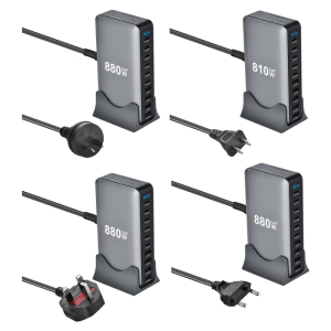 อะแดปเตอร์ชาร์จเร็วสำหรับโทรศัพท์แล็ปท็อปชาร์จไฟ USB ได้ขนาดเล็กมาก880วัตต์แหล่งจ่ายไฟอลูมิเนียมอะแดปเตอร์สำหรับแล็ปท็อป