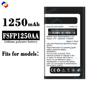 Dimi for Panasonic Fsfp1250aa Camera Battery Brand New Battery 1250mah