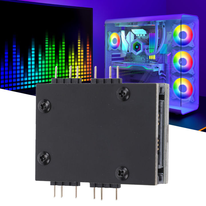 ARGB Fan Hub Controller Sync Screen Case Fan Hub Controller for 5V ...