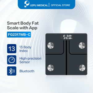 Ready Stock Lepu Model FG2317WB Series Digital Smart Weight Scale Bluetooth 14-in-1 Body Composition Metrics Home Timbang Berat Badan