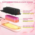 Cordless Hair Straightener Brush for Women, Go Brush Pro Rechargeable Electric Hot Hair Straightener Comb, PortableHeated Hair Straightening for Travel (Black). 