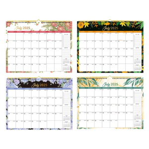 2025-2026 Wall Hanging Calendar Monthly Calendar Planner 18 Month Referances July 2025 to Dec 2026 Unlined Daily Blocks