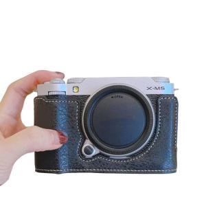 Elegant PU Leather Half Camera Case Bag Cover for XM5 with Easy Access