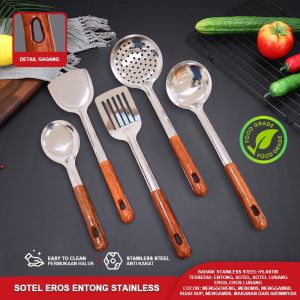 Set Alat Dapur Stainless Steel Multifungsi untuk Kue dan Makanan - 6 Pcs