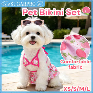 Summer Pet Clothing Pet Bikini Swimsuit Set for Small Dogs Breathable Puppy Beachwear Dress